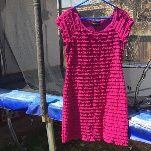 Fuschia colored dress size 10 EUC